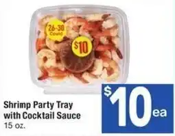 Albertsons Shrimp party tray with cocktail sauce offer
