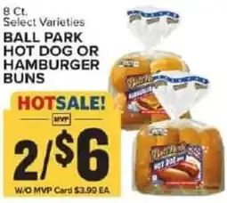 Food Lion Ball park hot dog or hamburger buns offer