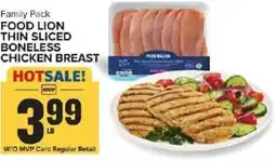 Food Lion Food lion thin sliced boneless chicken breast offer