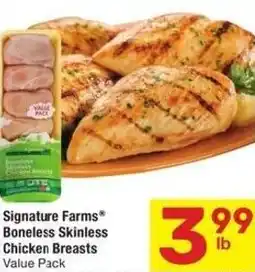 Albertsons Signature farms boneless skinless chicken breasts offer
