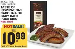 Food Lion Taste of inspirations carolina dill baby back pork ribs offer