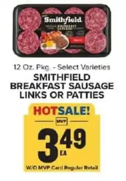 Food Lion Smithfield breakfast sausage links or patties offer