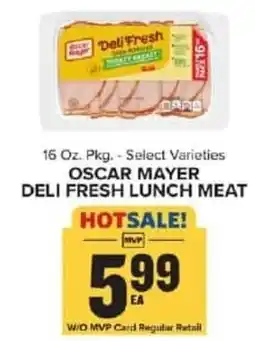 Food Lion Oscar mayer deli fresh lunch meat offer