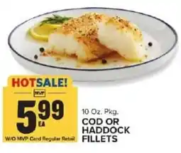 Food Lion Cod or haddock fillets offer
