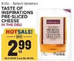Food Lion Taste of inspirations pre-sliced cheese offer