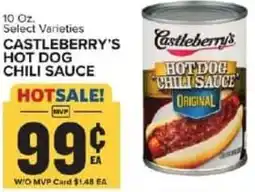 Food Lion Castleberry's hot dog chili sauce offer