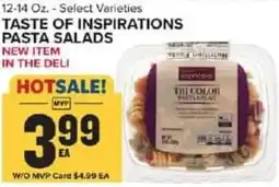 Food Lion Taste of inspirations pasta salads offer