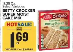 Food Lion Betty crocker super moist cake mix offer