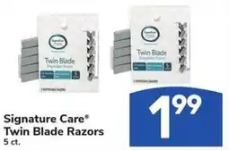 Albertsons Signature care twin blade razors offer