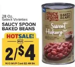 Food Lion Saucy spoon baked beans offer