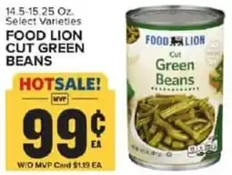 Food Lion Food lion cut green beans offer