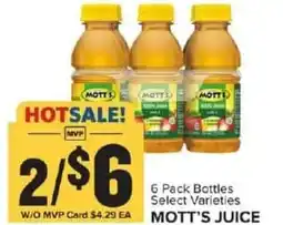 Food Lion Mott's juice offer