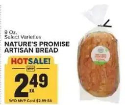 Food Lion Nature's promise artisan bread offer