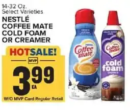 Food Lion Nestlé coffee mate cold foam or creamer offer