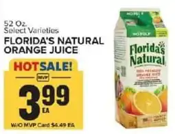Food Lion Florida's natural orange juice offer