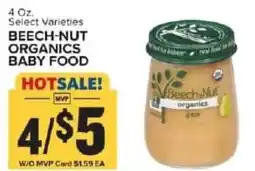 Food Lion Beech-nut organics baby food offer
