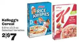 Rosauers Kellogg's Cereal offer