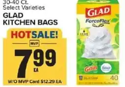 Food Lion Glad kitchen bags offer