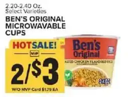 Food Lion Ben's original microwavable offer