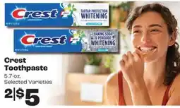 Rosauers Crest toothpaste offer