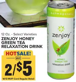 Food Lion Zenjoy honey green tea relaxation drink offer