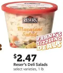 Fareway Reser's Deli Salads offer
