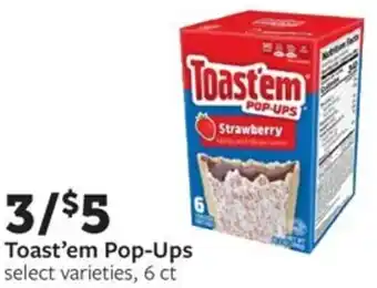 Fareway Toast'em pop-ups offer