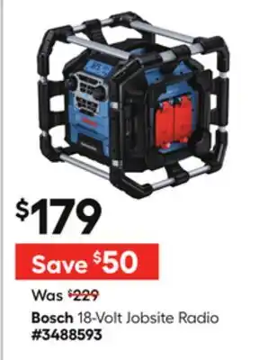 Lowe's 18-Volt Jobsite Radio offer