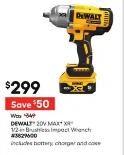Lowe's 20V MAXF XR 1/2-in Brushless Impact Wrench offer