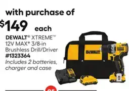 Lowe's XTREME 12V MAX9 3/8-in Brushless Drill/Driver offer
