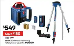 Lowe's 1,000-ft Self-Leveling Rotary Laser Level Kit offer