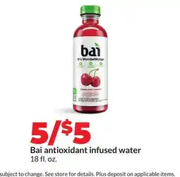 Hy-Vee Bai antioxidant infused water offer
