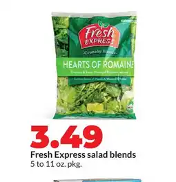 Hy-Vee Fresh Express salad blends offer