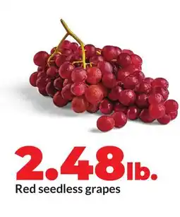 Hy-Vee Red seedless grapes offer