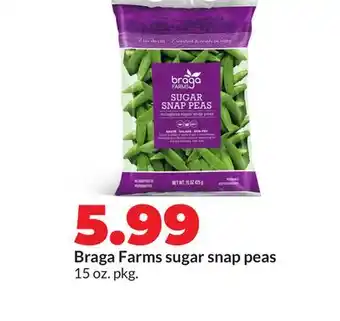 Hy-Vee Braga Farms sugar snap peas offer