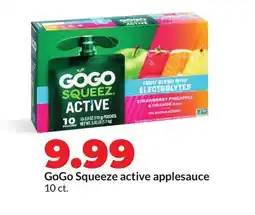 Hy-Vee GoGo Squeeze active applesauce offer