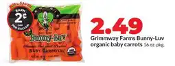 Hy-Vee Grimmway Farms Bunny-Luv organic baby carrots offer
