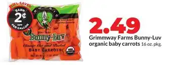 Hy-Vee Grimmway Farms Bunny-Luv organic baby carrots offer