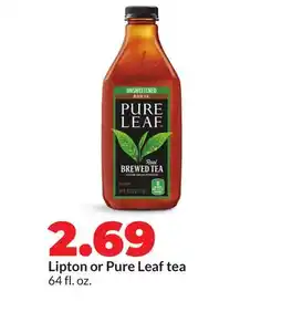 Hy-Vee Lipton or Pure Leaf tea offer