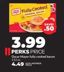 Hy-Vee Oscar Mayer fully cooked bacon offer