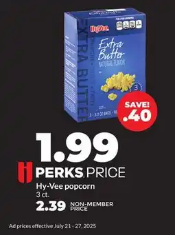 Hy-Vee Hy-Vee popcorn offer