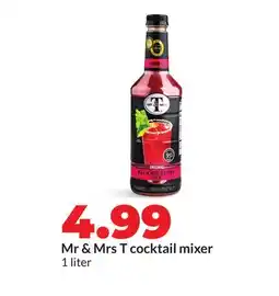Hy-Vee Mr & Mrs T cocktail mixer offer