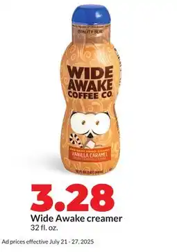 Hy-Vee Wide Awake creamer offer