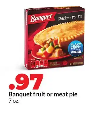 Hy-Vee Banquet fruit or meat pie offer