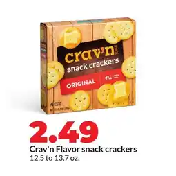 Hy-Vee Crav'n Flavor snack crackers offer