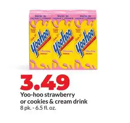 Hy-Vee Yoo-hoo strawberry or cookies & cream drink offer