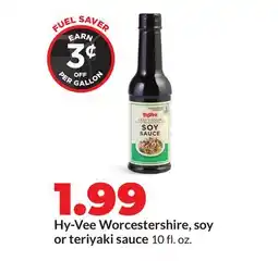 Hy-Vee Hy-Vee Worcestershire, soy or teriyaki sauce offer