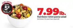 Hy-Vee Rainbow rotini pasta salad offer
