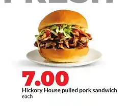 Hy-Vee Hickory House pulled pork sandwich offer