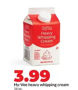 Hy-Vee Hy-Vee heavy whipping cream offer